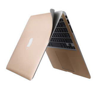 必优美（BUBM）苹果macbook笔记本保护膜Air/Retina/Pro带Touch Bar机身保护贴膜外壳膜贴纸 香槟金12英寸