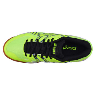 ASICS 亚瑟士 羽毛球鞋男款排球鞋 网面透气减震室内运动鞋 TOB517 黄色 40.5