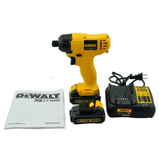 得伟（DEWALT）10.8V锂电充电式冲击起子 2x2.0Ah电池套装 DCF815DK2-A9 黄