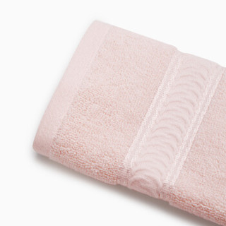 佳佰 纯棉毛巾 子母纱素色全棉加厚柔软吸水方巾 粉色 32cm*32cm/45克/条