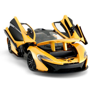 RASTAR 星辉车模 1:24合金迈凯伦McLarenP1仿真跑车模型收藏汽车摆件配件 黄色
