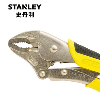 史丹利（Stanley）大力钳加硬大力钳 10寸加硬弧齿大力钳 84-378-23
