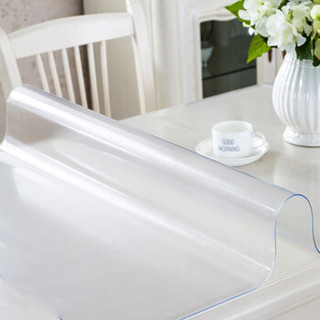 乐荔 桌布桌垫透明软玻璃PVC桌布垫 防水防烫塑料台布餐桌垫软玻璃透明60*120