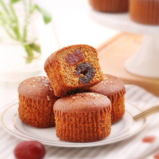 商品百草味 山楂味枣泥蛋糕360g 早餐营养小蛋糕休闲零食小点心美食