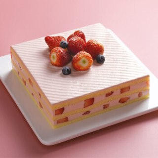 商品壹点壹客 1date1cake 奶油草莓慕斯儿童生日蛋糕 3磅