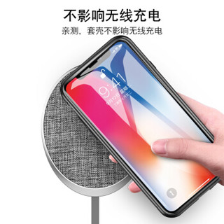 ESCASE 苹果iphoneX手机壳抖音同款网红万磁王 苹果手机壳新款xs防摔潮牌苹果玻璃壳 透明红边