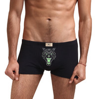 SEPTWOLVES 七匹狼 男士内裤男平角裤纯棉男生内裤100%全棉透气大码肥佬四角内裤男 M 95015 4条礼盒B 黑色系 灰色系 蓝色系