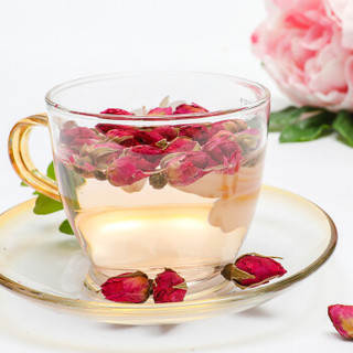 西域之尚 茶叶 花草茶 干玫瑰花 可搭配柠檬茶组合 玫瑰花茶80g/罐