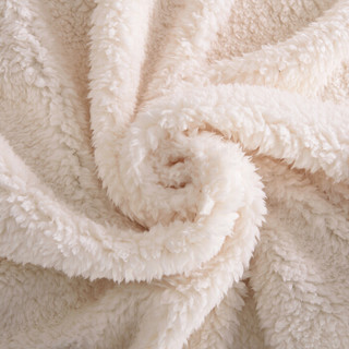 九洲鹿 毛毯 日式简约加厚羊羔绒毯子 办公室盖腿披肩毯 沙发盖毯 冰川蓝 130*160cm