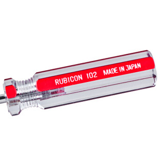 罗宾汉（RUBICON）No.102 强磁力彩条螺丝批 PH1 X 75mm螺丝刀 十字起子 改锥