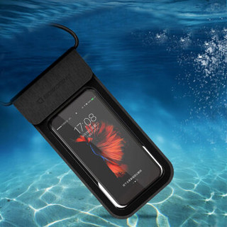 博沃尼克  手机防水袋 潜水手机套 手机袋游泳防水套  黑色