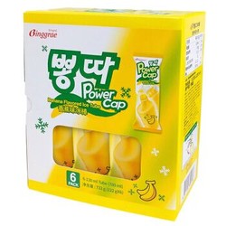 宾格瑞（BINGGRAE） 韩国进口  香蕉牛奶口味冰棒122g*6支冰淇淋家庭装（新老包装随机发货）