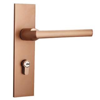 雨花泽（Yuhuaze）门锁 静音卧室实木房门锁具 太空铝材质双舌静音锁体配小70锁芯