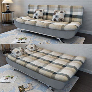 双箭 布艺沙发办公沙发休闲沙发折叠沙发床小户型三人沙发 SJ-2650