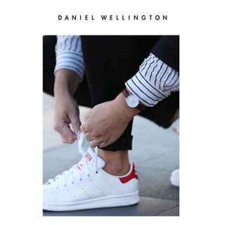 丹尼尔惠灵顿（DanielWellington）DW原装表带12mm皮带银色针扣女款DW00200186（适用于28mm表盘系列）