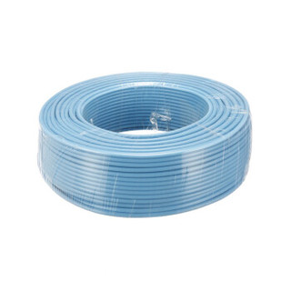 金山（JINSHAN)国标单芯多股塑铜软线 电线 电缆BVR0.75平方 蓝200米/盘