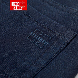 红豆 Hodo男装 牛仔裤男修身男士薄款中腰原色系列牛仔裤 B4蓝色 175/88A（34）