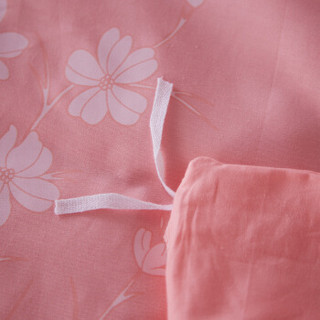 恒源祥 纯棉全棉被套单件 斜纹印花被罩床上用品 春风吹粉200*230cm