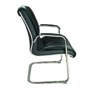 沃盛 T001 黑色网布办公椅职员会议椅弓形椅