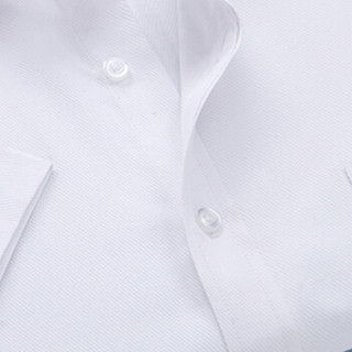 鳄鱼恤（CROCODILE）衬衫 男士商务职业正装大码休闲短袖衬衣 D83 白D08-9 3XL/42