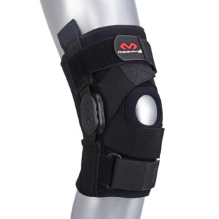 Mcdavid迈克达威护膝 男女膝盖韧带半月板损伤支撑护具滑雪篮球登山 429XR 黑色 XL