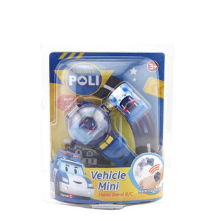 银辉玩具变形警车珀利儿童玩具电动遥控车汽车玩具手表玩具--珀利迷你表带遥控车SLVC833120CD00101