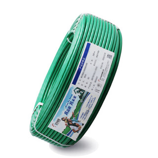 远东电缆（FAR EAST CABLE）电线电缆 BV1平方国标家装照明铜芯电线单芯单股硬线 100米 绿色零线