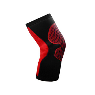 NIKE耐克护膝 跑步健身运动装备 篮球羽毛球膝部保护套 男女护膝盖NMS71002 XL 黑红