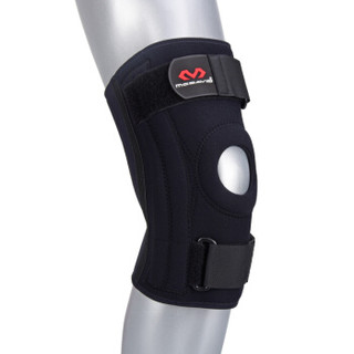 Mcdavid迈克达威护膝 男女膝关节韧带半月板损伤支撑护具篮球排球登山 421R 黑色 M
