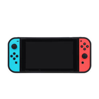 BUBM 任天堂switch保护套nintendo游戏机主机手柄一体TPU防摔壳子ns保护壳 黑色SWITCH-BHK03