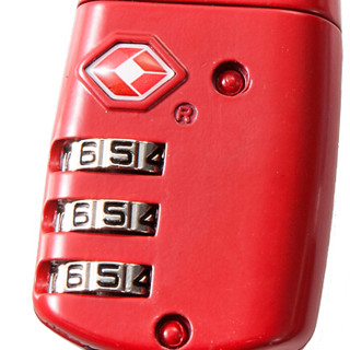 玛斯特(Master Lock)密码锁TSA旅行箱包健身房钢缆挂锁4688MCND 红色 定制-免费激光刻字