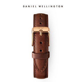 丹尼尔惠灵顿 DanielWellington DW原装表带17mm皮质表带金色针扣女款DW00200091（适用于34mm表盘系列）