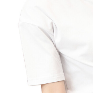南极人（Nanjiren）T恤女时尚印花休闲上衣宽松套头简约短袖夏季 白色 XXL
