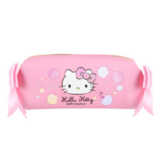 Hello Kitty凯蒂猫笔袋大容量可爱蝴蝶结小学生笔盒文具收纳袋铅笔袋 KT36007-1