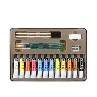 贝碧欧（Pebeo）水彩颜料 法国品牌速写涂鸦绘画颜料 12色铁盒套装 300610C