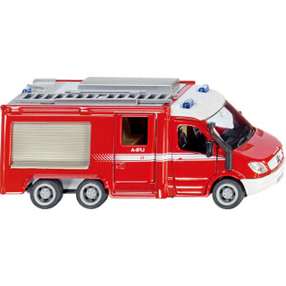 siku儿童玩具男孩合金汽车模型仿真玩具车奔驰带救火梯式消防车2113