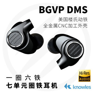 BGVP 七单元楼氏动铁监听耳机 (黑色)