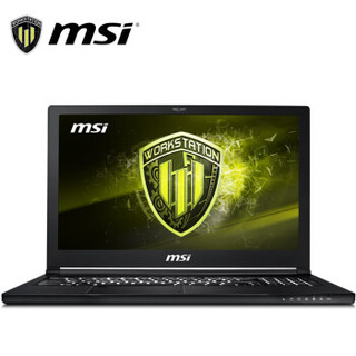 微星（MSI）WS63/ 15.6英寸移动工作站 i7-8750H+HM370/16G/128G+1T/Quadro P2000 4GB/FHD/WIN10/3Y