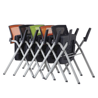 奈高 培训椅带写字板折叠桌椅一体学生靠背职员办公椅子简约网布会议椅款式8