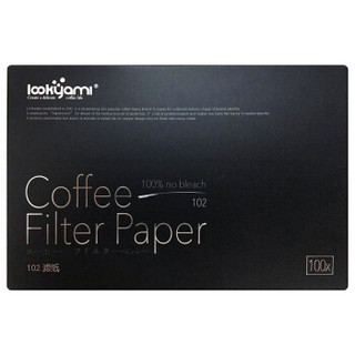 LOOKYAMI 日本进口咖啡滤纸 滤杯纸 手冲咖啡壶过滤纸每盒100张 102（2-4人份）