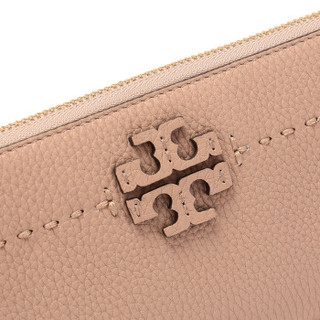 TORY BURCH 汤丽柏琦 奢侈品 TB女包 MCGRAW系列米色皮革长款钱包钱夹 41847 288