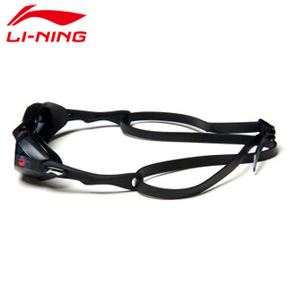 李宁LI-NING 泳镜 日本原装进口镀膜游泳镜 男女炫酷专业竞技游泳眼镜189 黑色