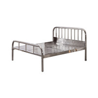 ZHONGWEI/中伟单人床现代简约BXGC-4银色不锈钢200*120*93cm