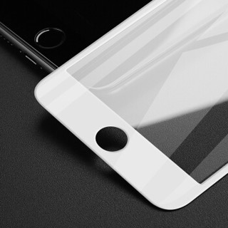 莫凡 iPhone8 plus/7plus钢化膜 苹果8plus/7plus钢化膜 全屏覆盖自动吸附高清防爆玻璃手机贴膜前膜 白色