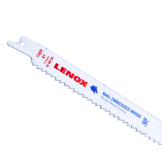 雷诺克斯（LENOX）进口双金属往复锯片156R木料切割锯条12英寸300mm 6齿