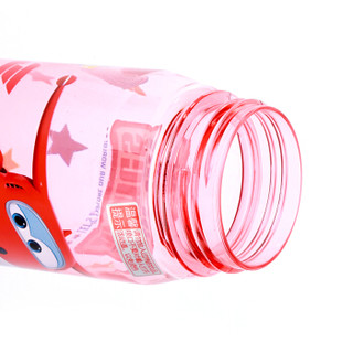 超级飞侠 婴儿童水杯 吸管杯 宝宝卡通学饮杯便携喝水壶 450ML  粉色