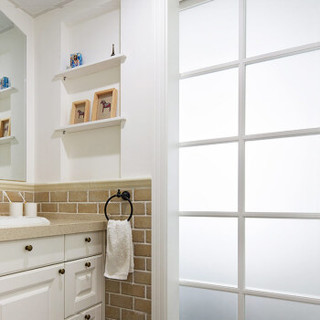 QUATREFOIL玻璃贴膜卫生间厨房浴室透光不透明窗户贴纸60*200cm白磨砂