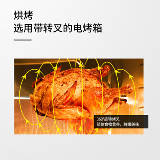 科顺（Kesun）TO-601RCL 家用商用多功能电烤箱 65L 热风循环 旋转烤 发酵 上下管独立控温