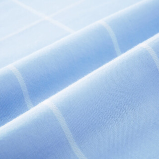 全棉时代 条纹纱布被 200*230cm  碧海蓝天 1件装