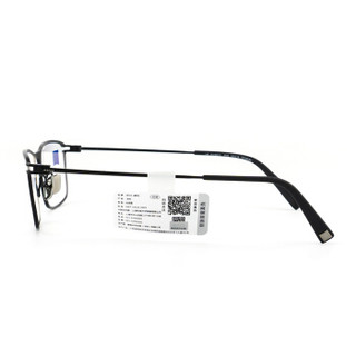 ZEISS蔡司镜架 光学近视眼镜架 男女款钛商务休闲眼镜框全框 ZS-85010-F099黑色框黑色腿53mm